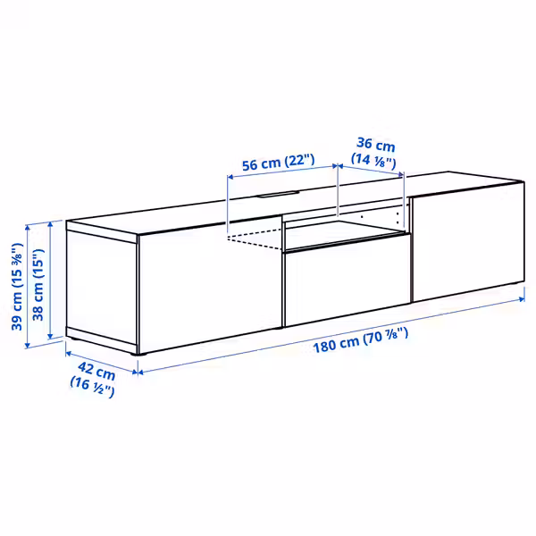 BESTÅ Тумба под ТВ - фото 5