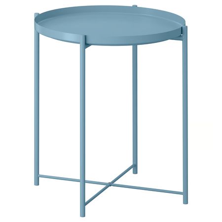 GLADOM Стол сервировочный - голубой 45x53 см