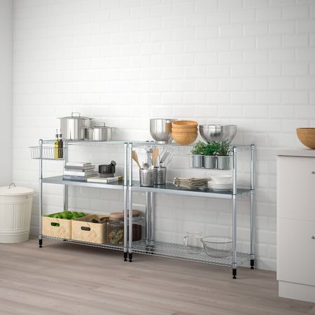 2 секции полок 211x36x94 см IKEA ОМАР 892.790.46