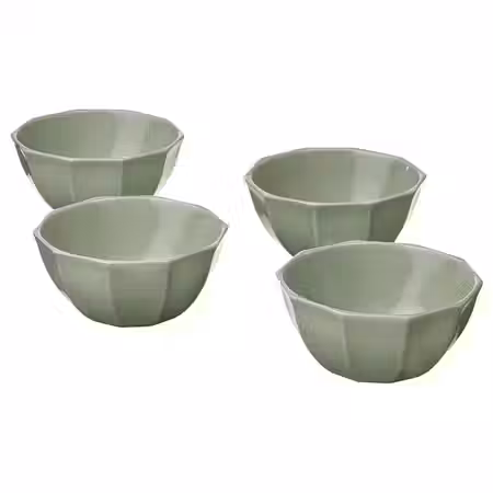 STRIMMIG Миска - каменная керамика бледный серо-зеленый 15 см