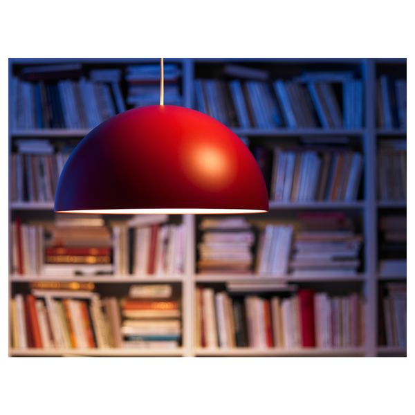 Подвесной светильник ИКЕА 365+ БРАСА, красный (45 см) - фото 2