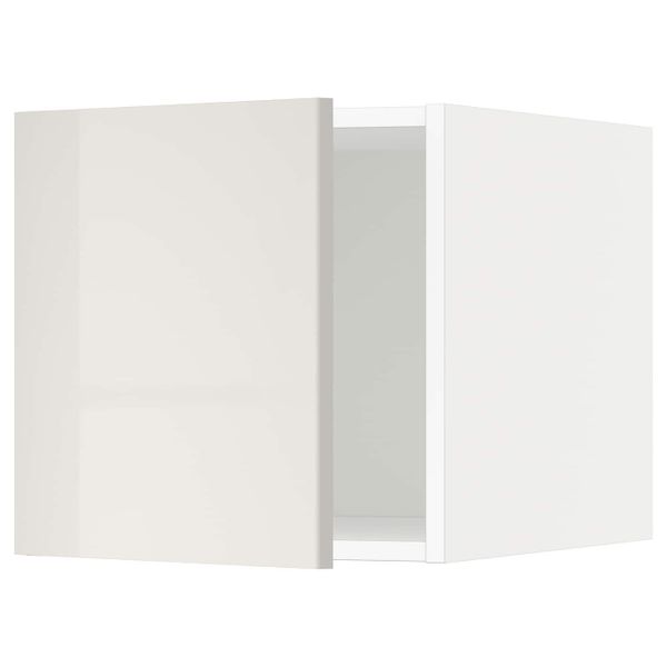 Верхний шкаф, белый/Рингульт светло-серый 40x40 см IKEA METOD МЕТОД 292.325.80 - схема-чертеж с размерами