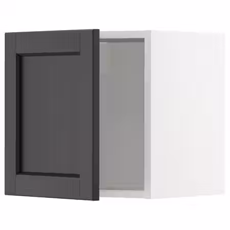 METOD Навесной шкаф - белый/Lerhyttan черная морилка 40x40 см