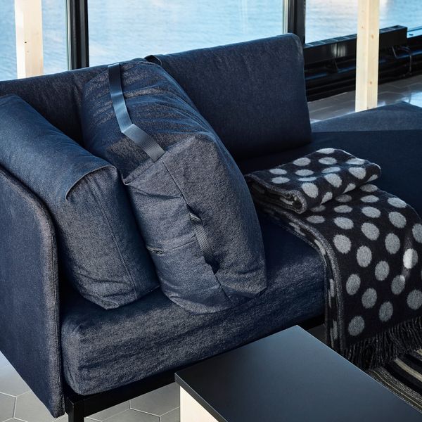 Мешок, Ванста темно-синий 78x50 см IKEA RÅVAROR РОВАРОР 204.544.53 - фото 6