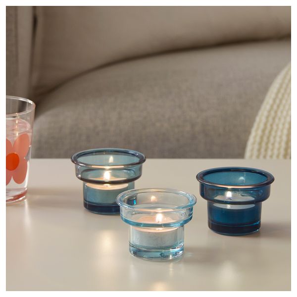 Подсвечник для греющей свечи СОММАР 2019, синий (5 см) - схема-чертеж с размерами