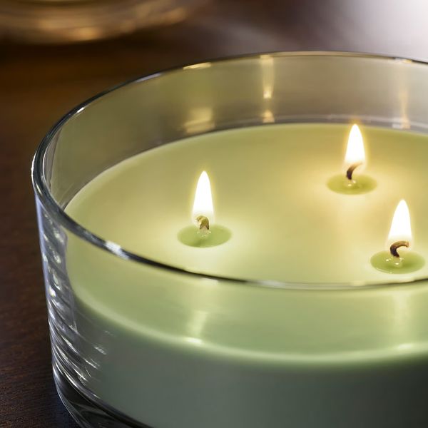 LOTSFÅGEL ЛОТСФОГЕЛЬ Ароматич свеча в стакане, 3 фитиля - фото 5