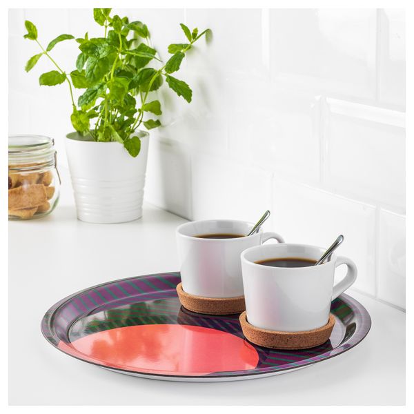 Поднос СЬЕЛЬВСТЭНДИГ, сиреневый (32 см) - схема-чертеж с размерами