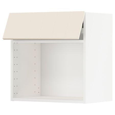 Навесной шкаф для СВЧ-печи, белый/Хитарп белый с оттенком 60x60 см IKEA МЕТОД 992.263.78