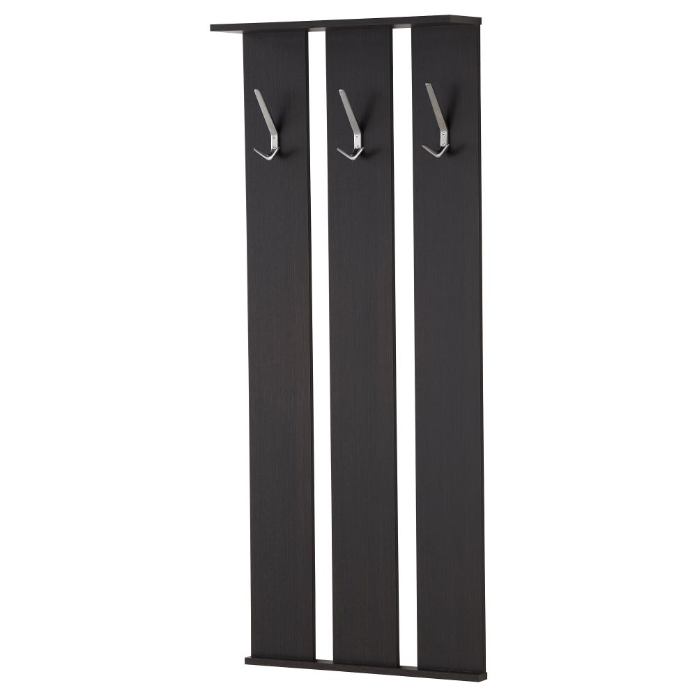 Настенная панель с крючками ТОДАЛЕН, черно-коричневый - схема-чертеж с размерами