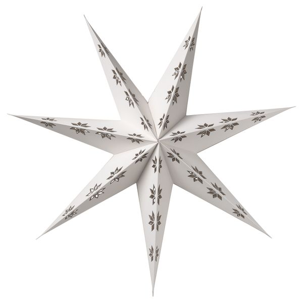 Абажур для подвесного светильника СТРОЛА, белый, снежинки - фото 2