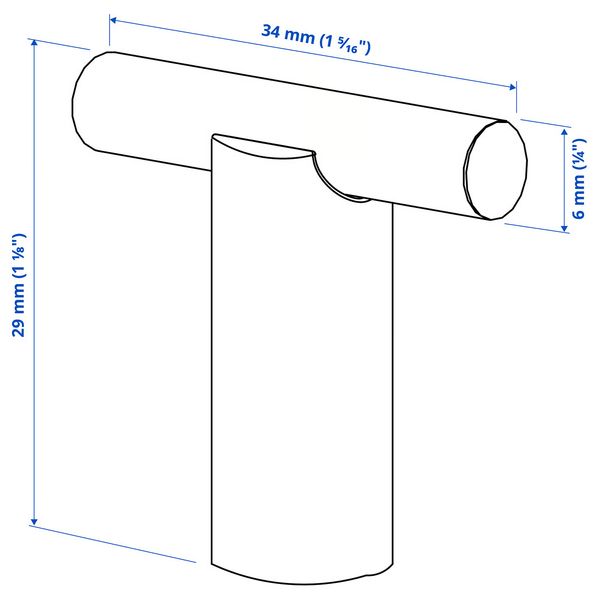 IKEA в интерьере - схема-чертеж с размерами