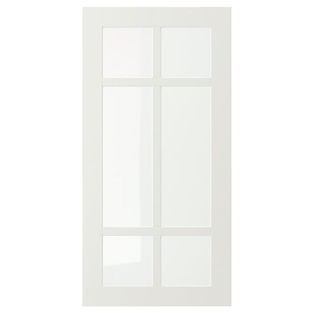 STENSUND Стеклянная дверь - белый 40x80 см - фото 1