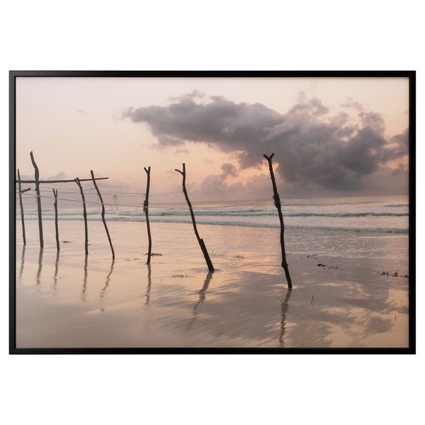 Картина с рамой БЬЁРКСТА, Рассвет в Африке, черный (200x140 см) - фото 1