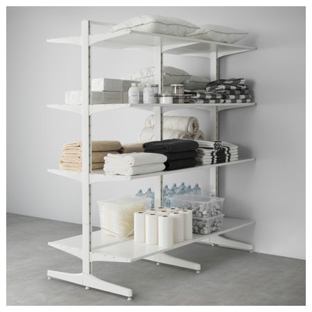 Стойка, ножка, полки АЛЬГОТ, белый (167x83x194 см)