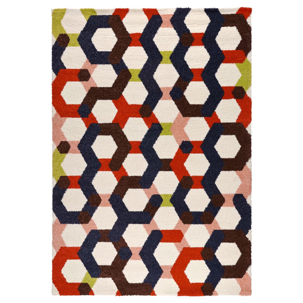 Ковер, длинный ворс ЙЕРНВЕД, разноцветный (160x230 см) - фото 1