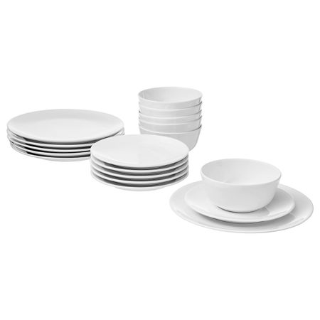 Сервиз, 18 предметов, белый IKEA FLITIGHET ФЛИТИГХЕТ 303.677.71
