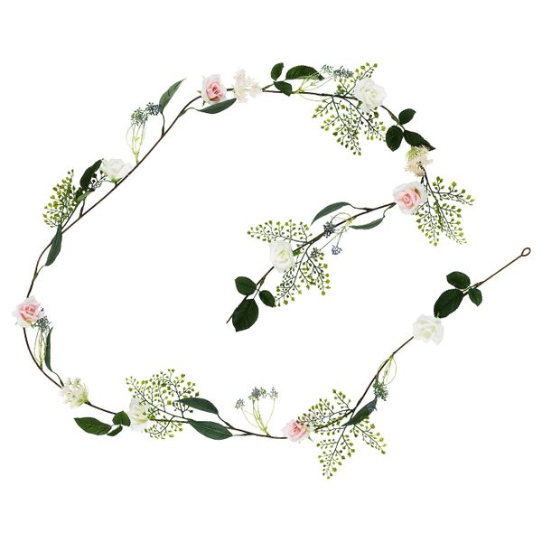 Искусственная гирлянда, Роза розовый 2.5 м IKEA INBJUDEN ИНБЬЮДЕН 904.914.28 - фото 1