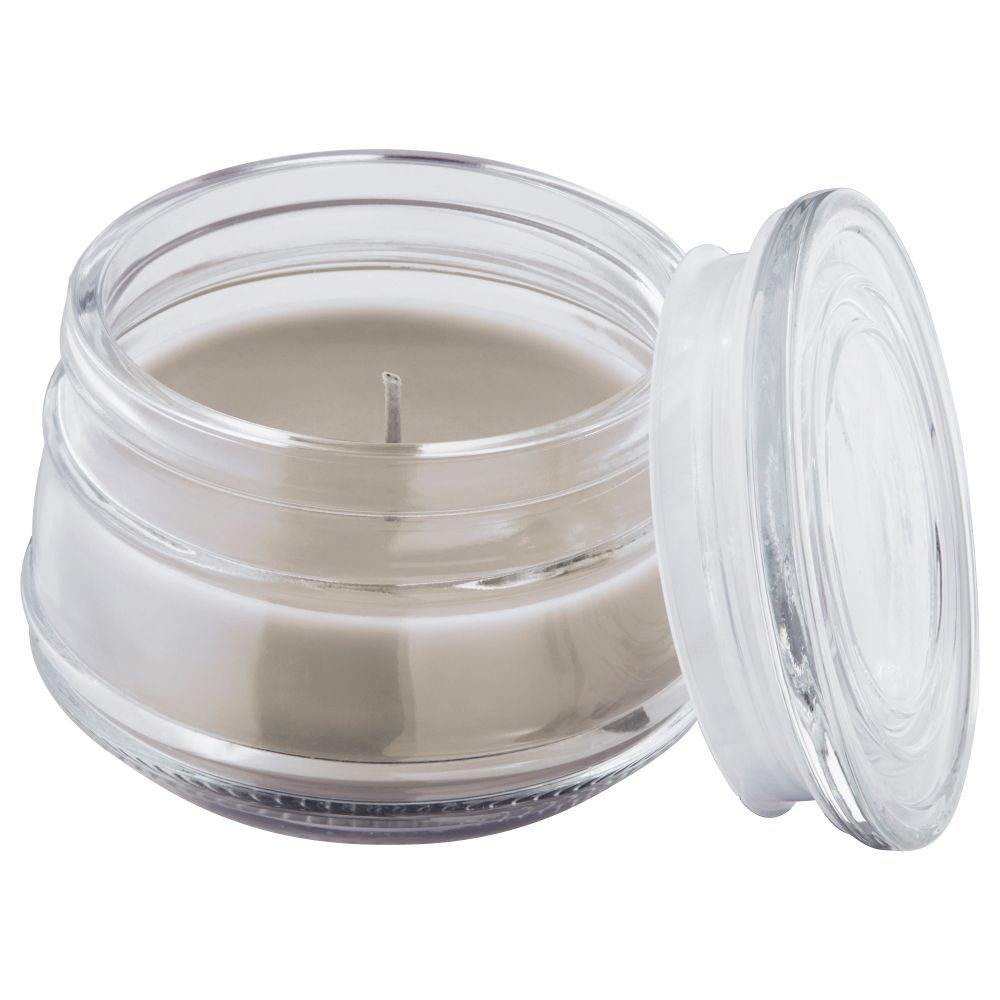 Ароматическая свеча в стакане ЛУГГА, Нежная ваниль бежевый, бежевый (7.5 см) - фото 1