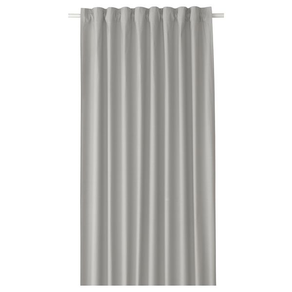 Затемняющая гардина, 1 шт., серый, 140x250 см IKEA BRUKSVARA 105.742.48 - фото 2