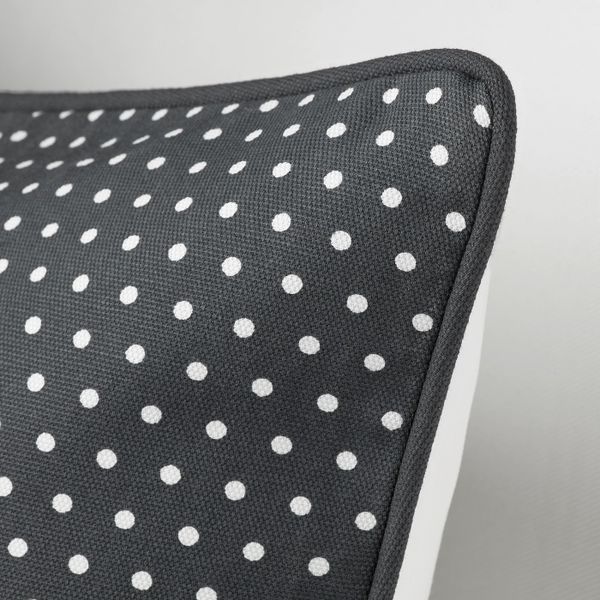 Чехол на подушку, темно-серый/белый 50x50 см IKEA MALINMARIA МАЛИНМАРИА 204.262.62 - фото 4