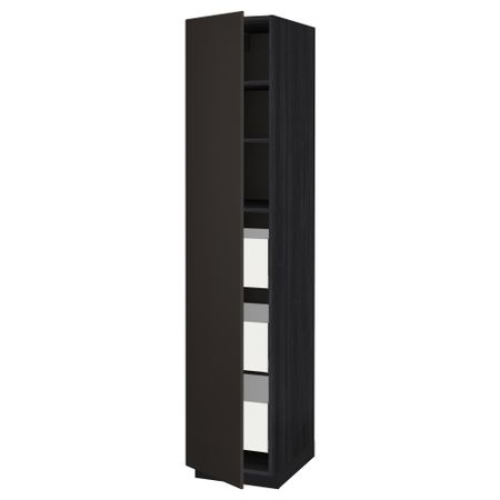 Высокий шкаф с ящиками, 40x60x200 cm IKEA METOD МЕТОД, MAXIMERA МАКСИМЕРА 093.777.05