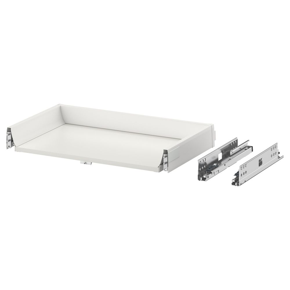 Низкий ящик с нажимным механизмом, белый 60x37 см IKEA EXCEPTIONELL ЭКСЕПТИОНЕЛЛЬ 504.478.66 - фото 1