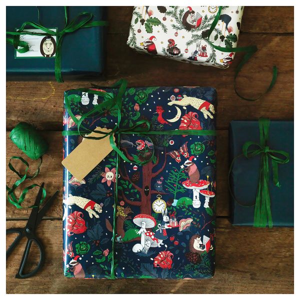 Рулон оберточной бумаги ВИНТЕР 2018, с рисунком белый (4x0.7 м) - схема-чертеж с размерами