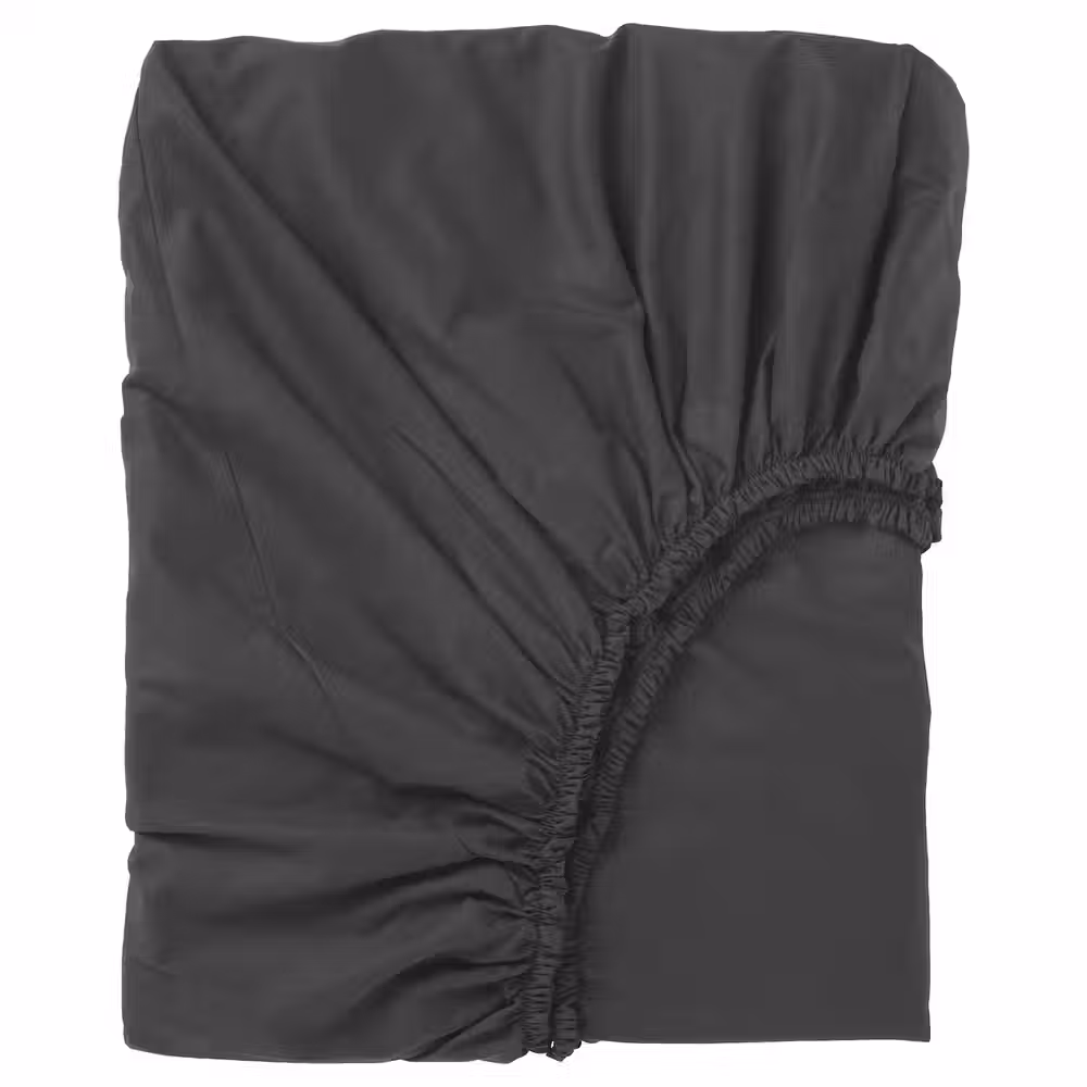 DVALA Простыня натяжная - чёрный 140x200 см - фото 1