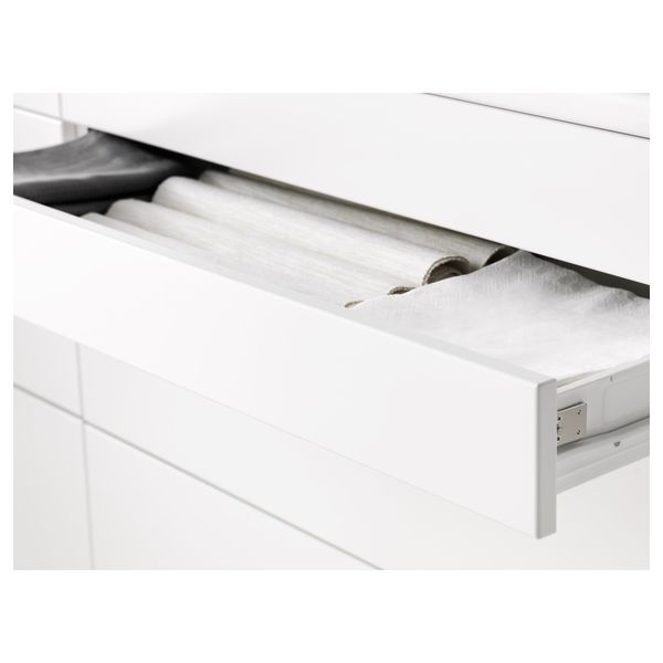 Высокий шкаф + полки, 2 ящика, 4 дверцы МЕТОД / ФОРВАРА, черный, Хэггеби белый (80x37x240 см) - схема-чертеж с размерами