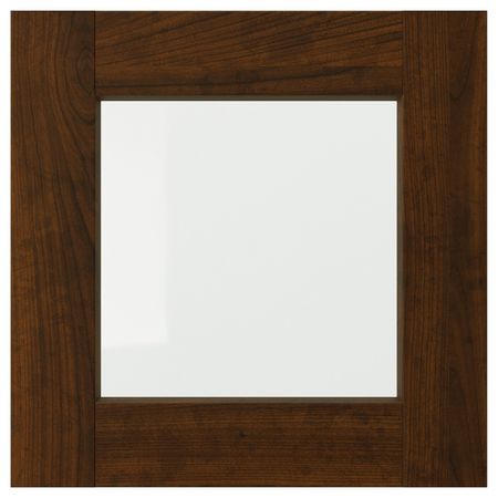 Стеклянная дверь, под дерево коричневый 40x40 см IKEA EDSERUM ЭДСЕРУМ 503.686.61