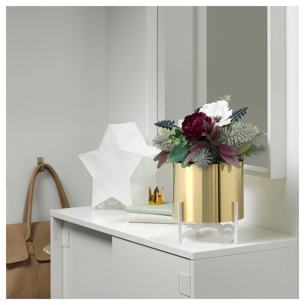 Искусственное растение в горшке ФЕЙКА, оформление фиолетовый (15 см) - фото 2