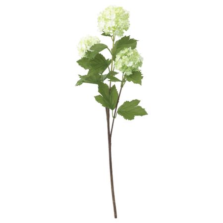 Цветок искусственный СМИККА, снежок, зеленый (60 см)