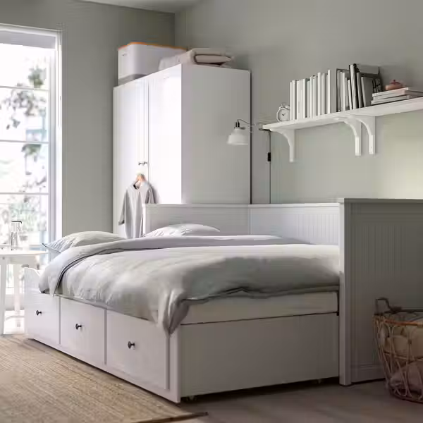 HEMNES Кушетка с 2 матрасами/3ящиками - фото 2
