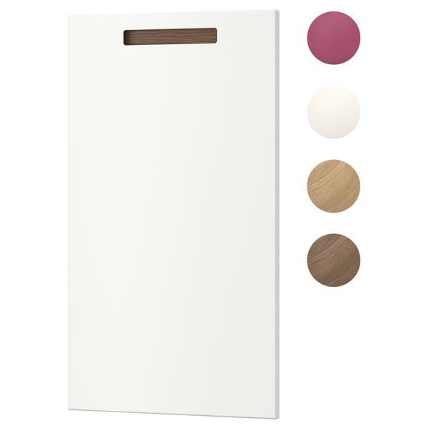 Фронтальная панель для посудомоечной машины МЭРСТА, белый (45x80 см) - фото 1