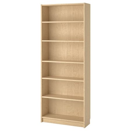 Стеллаж, 80x28x202 см, березовый шпон IKEA BILLY БИЛЛИ 402.797.88