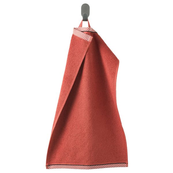 Полотенце, красный 30x50 см IKEA ВИКФЬЕРД 904.051.57 - фото 1