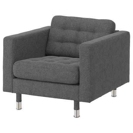 Кресло, Гуннаред темно-серый, металл IKEA LANDSKRONA ЛАНДСКРУНА 392.691.63