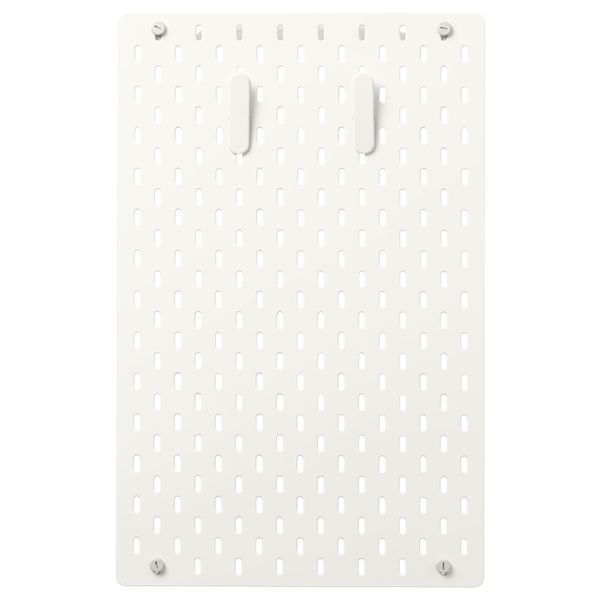 Настенная панель, комбинация, белый 36x56 см IKEA SKÅDIS СКОДИС 892.857.59 - схема-чертеж с размерами