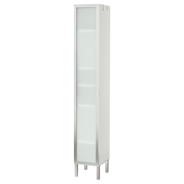 Шкаф высокий 1-дверный ЛИЛЛОНГЕН, алюминий - фото 1