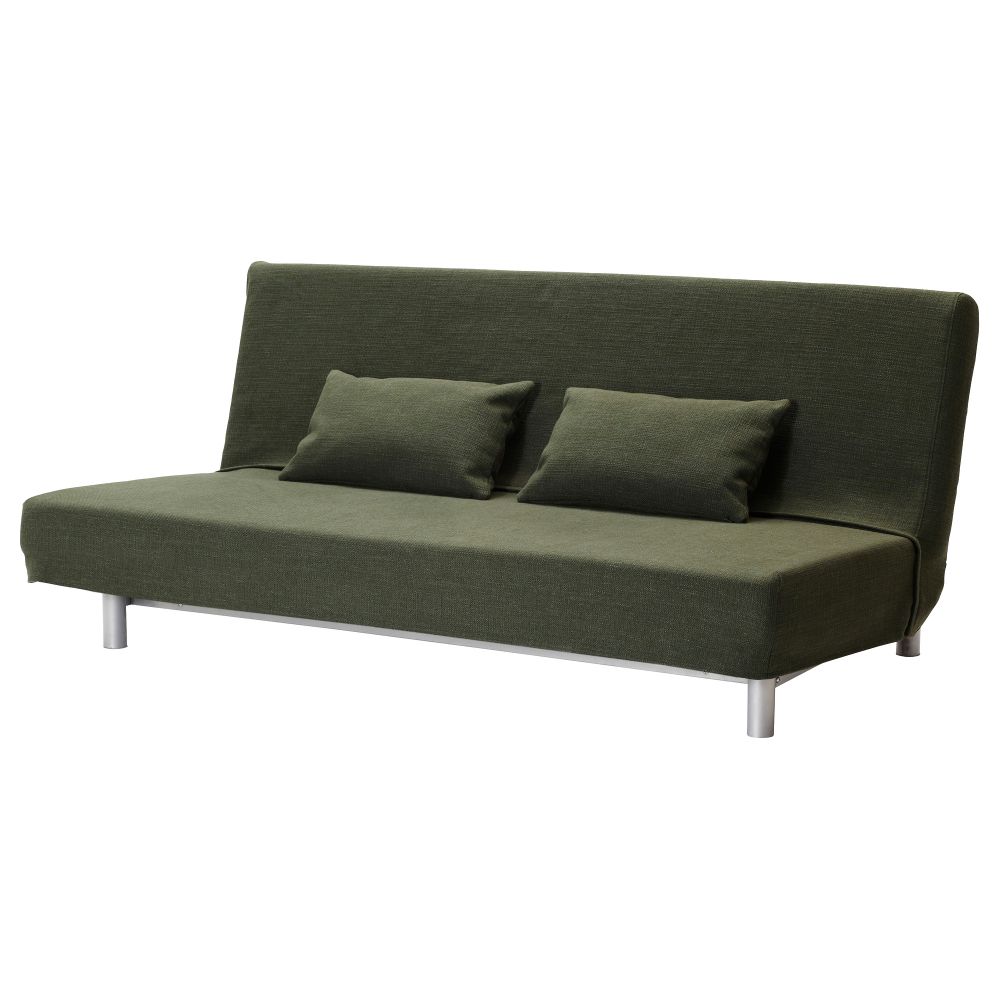 Чехол на 3-местный диван-кровать БЕДИНГЕ, Эдшен зеленый - фото 1