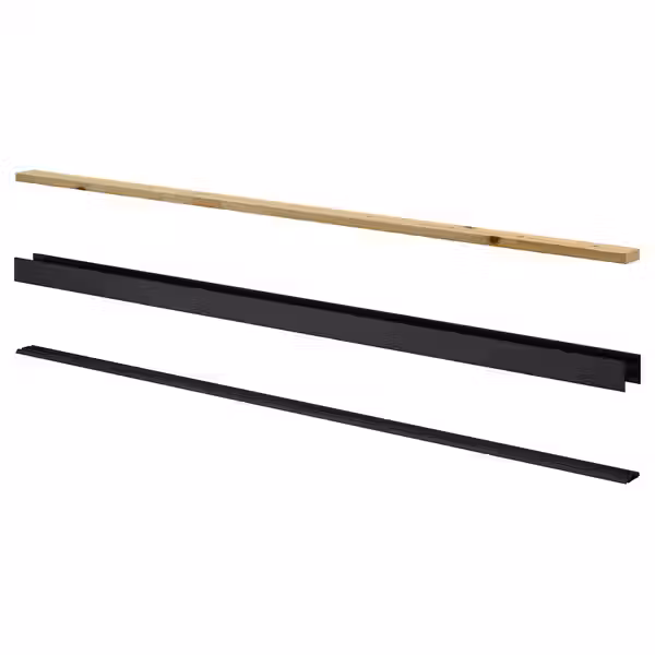 SKYTTA Направляющая для раздвижной двери - 2 паза чёрный - фото 1