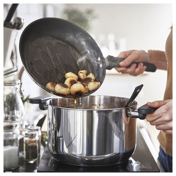 MIDDAGSMAT Сковорода - антипригарное покрытие/нержавеющ сталь 24 см - фото 5