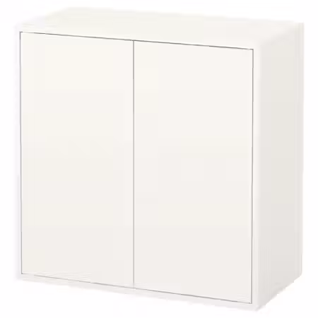 EKET Шкаф с 2 дверцами и 1 полкой - белый 70x35x70 см