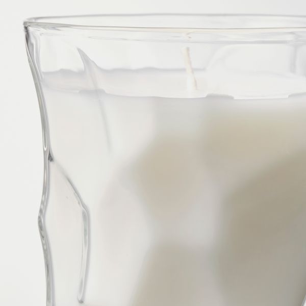 Ароматическая свеча в стакане, 35 ч, ревень бузина, белый IKEA BASTUA 105.426.05 - схема-чертеж с размерами