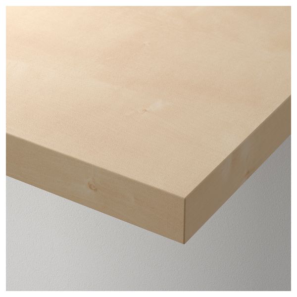 Столешница ЛИННМОН, под березу (120x60 см) - схема-чертеж с размерами