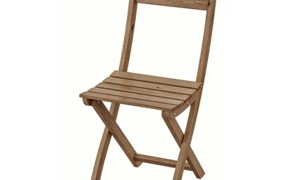 Садовый стул, складной светло-коричневая морилка IKEA ASKSTOCKHOLM СТОКГОЛЬМMEN АСКХОЛЬМЕН 502.400.31