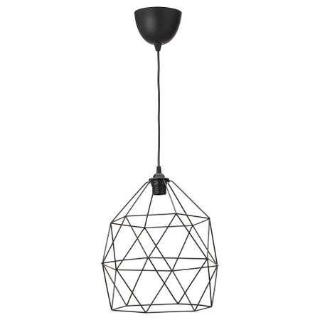 Подвесной светильник, 30 см, черный IKEA HEMMA/BRUNSTA 895.303.79