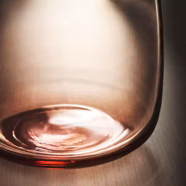 BERÄKNA Ваза - стекло/светло-розовый 18 см - фото 2