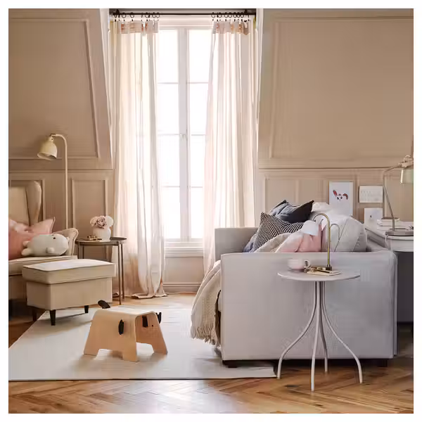 DYTÅG Гардины, 2 шт. - бежевый/с лентой 145x300 см - фото 2