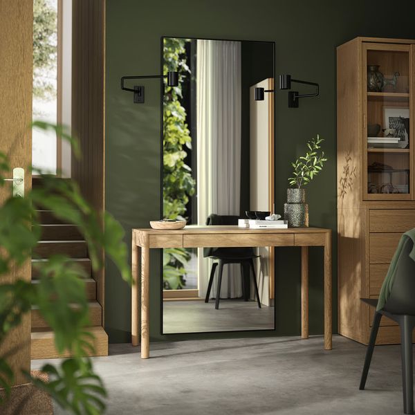 TONSTAD Письменный стол - дубовый шпон 120x47 см - схема-чертеж с размерами